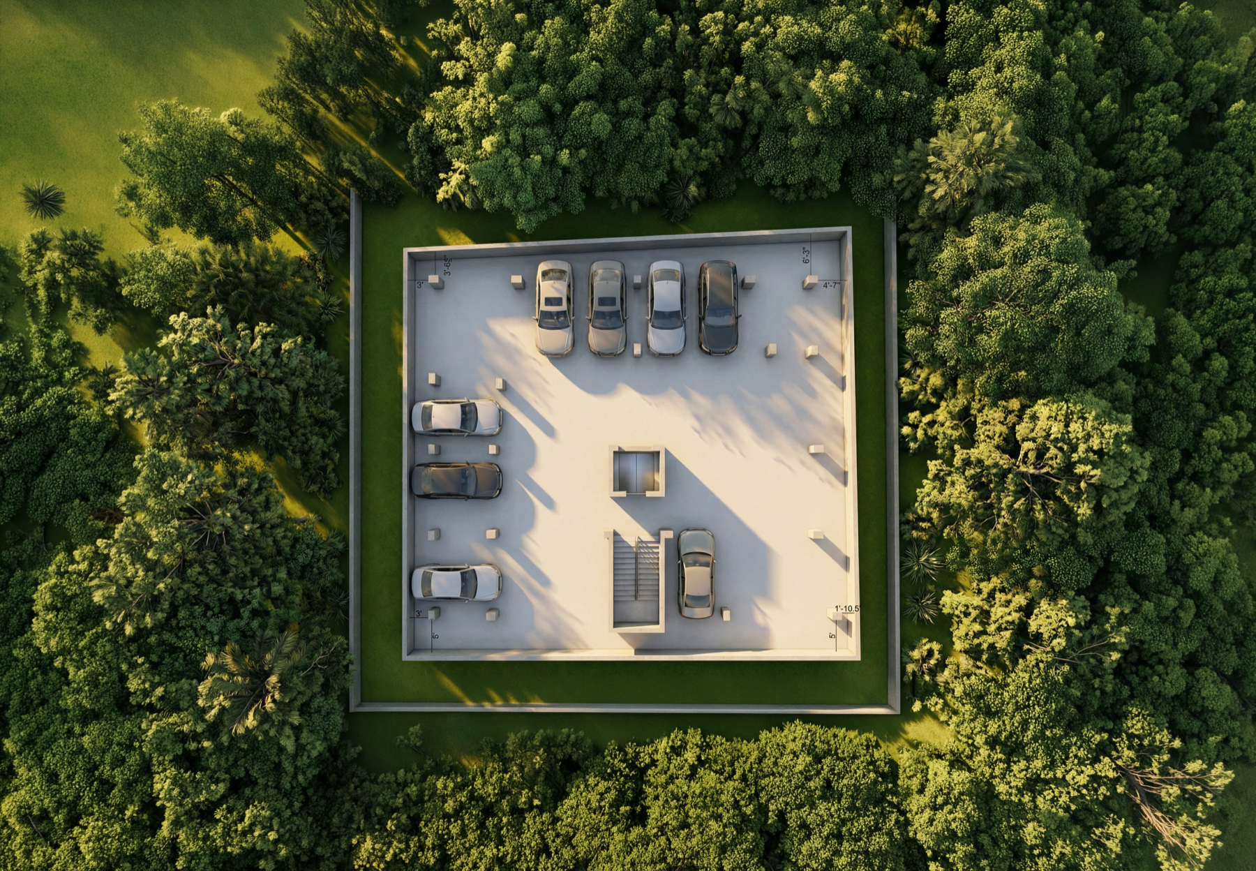 Block A car parking plan