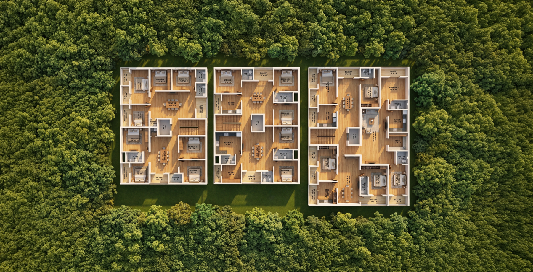 Floor 2 and 3 block overview